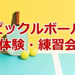 ピックルボール体験・練習会